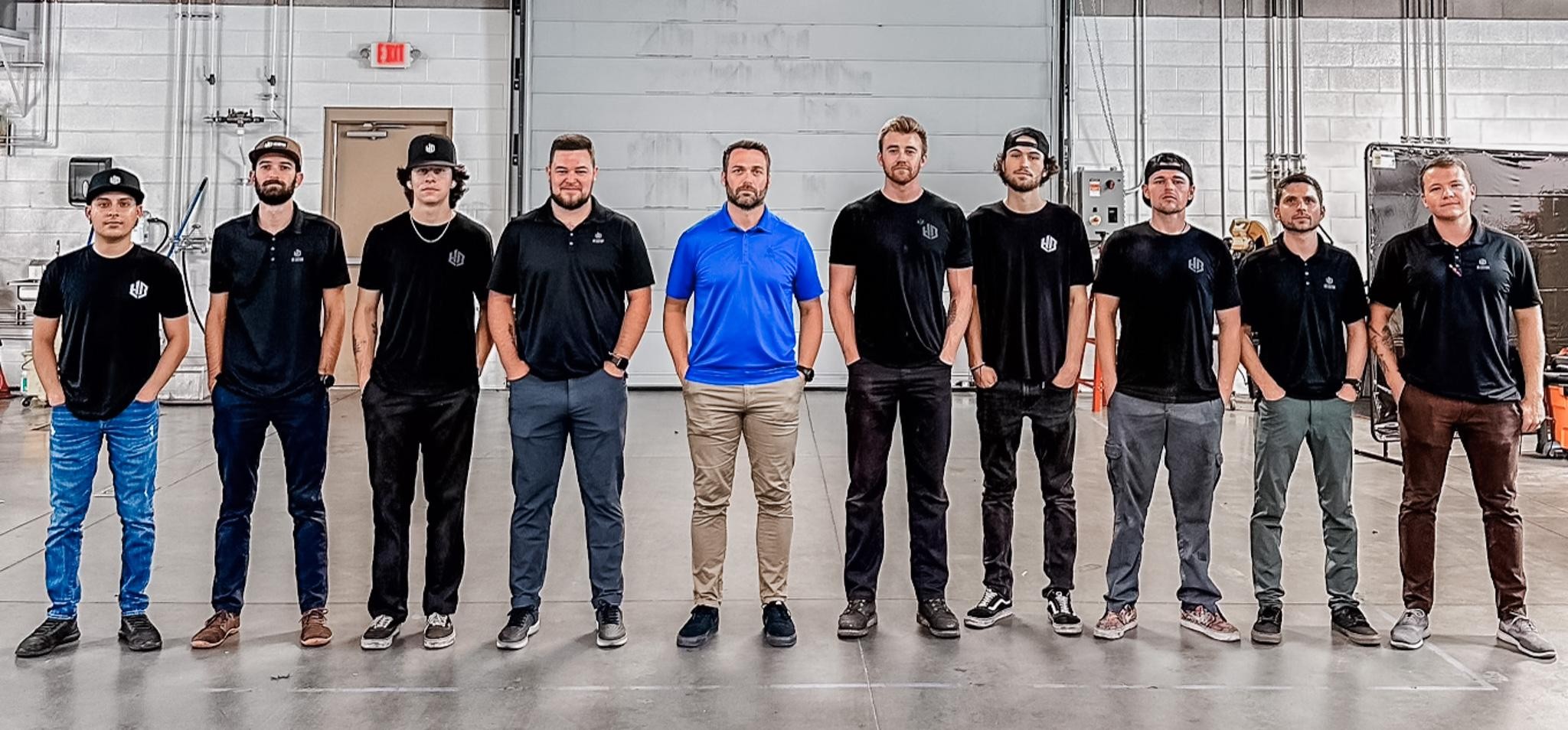 The HB Custom Trucks team at the Gilbert, Arizona shop